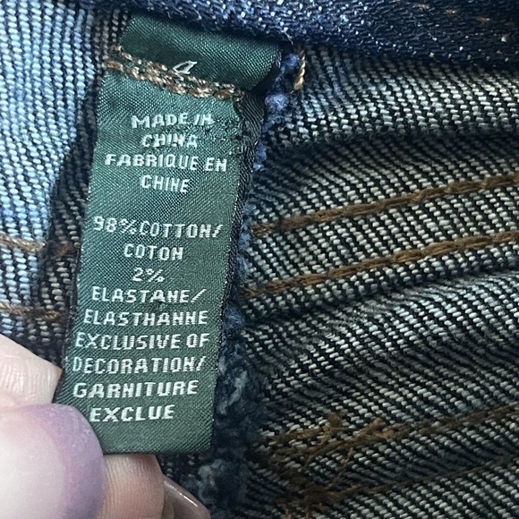 LRL Lauren Ralph‎ Lauren Jeans Womens Size 4 Dark Wash Bootcut Mid Rise Classic - Picture 6 of 13